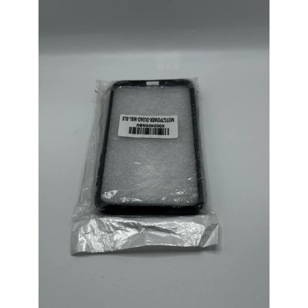 Moto G7 Power Case Glitter Mandala Shockproof Protective Cover Black